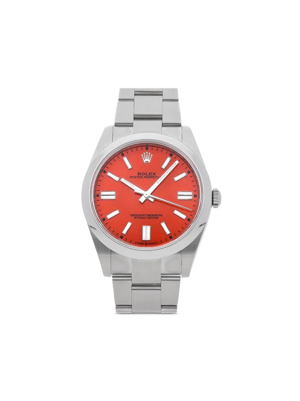 

Rolex 2020 pre-owned Oyster Perpetual 41mm - Red
