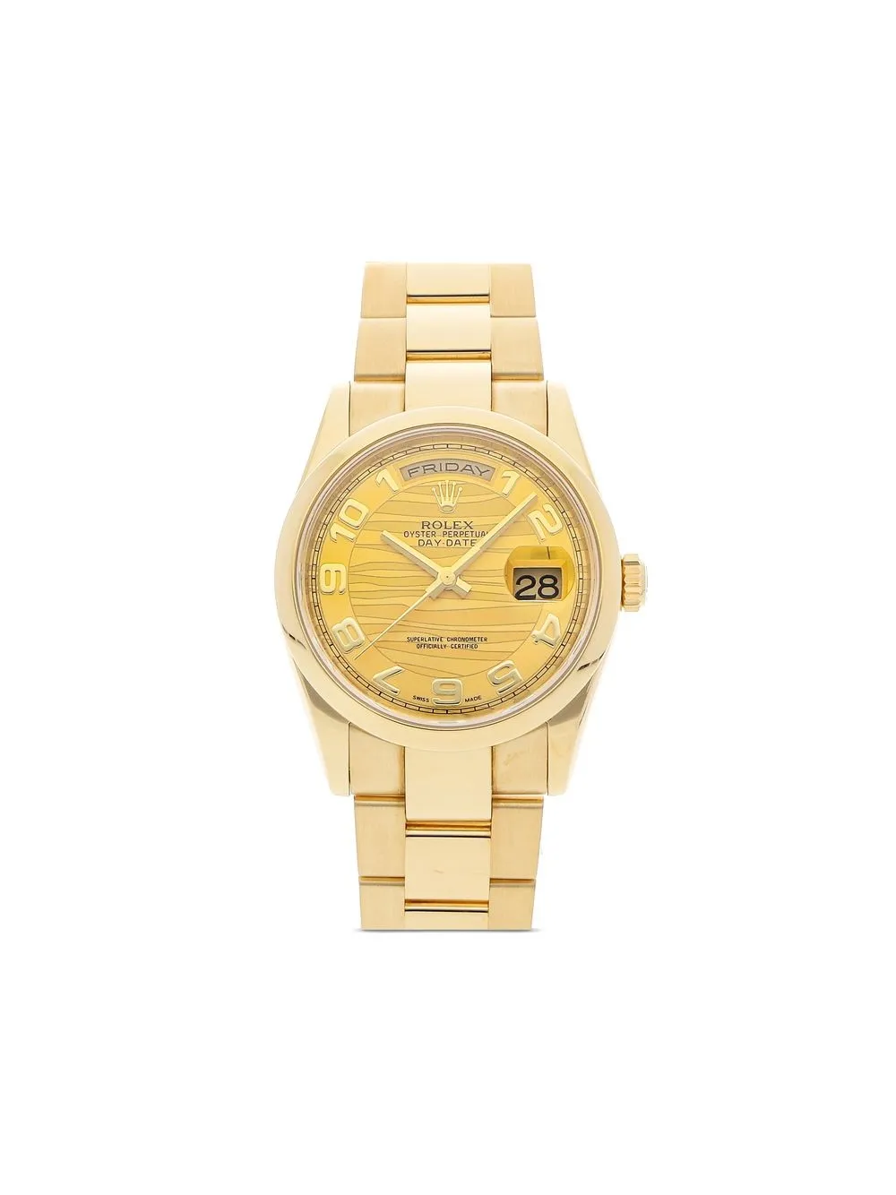 

Rolex reloj Day-Date de 36mm 2016 pre-owned - Amarillo