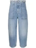 KHAITE stud-detailing boyfriend jeans - Blue