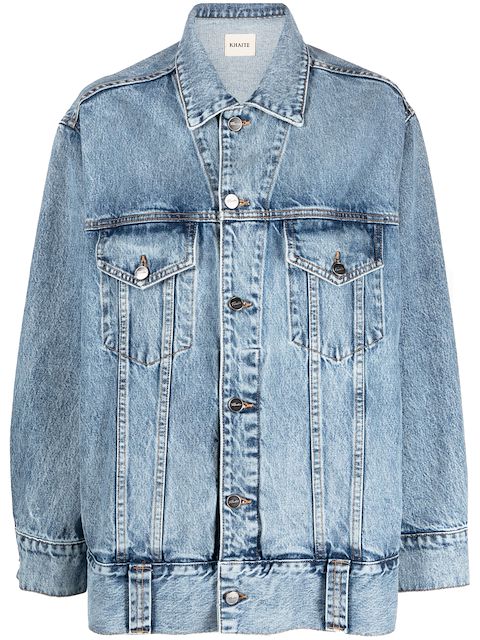 KHAITE Rizzo panelled denim jacket