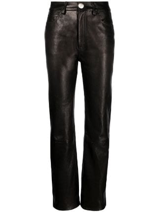 KHAITE The Danielle Leather Trousers - Farfetch