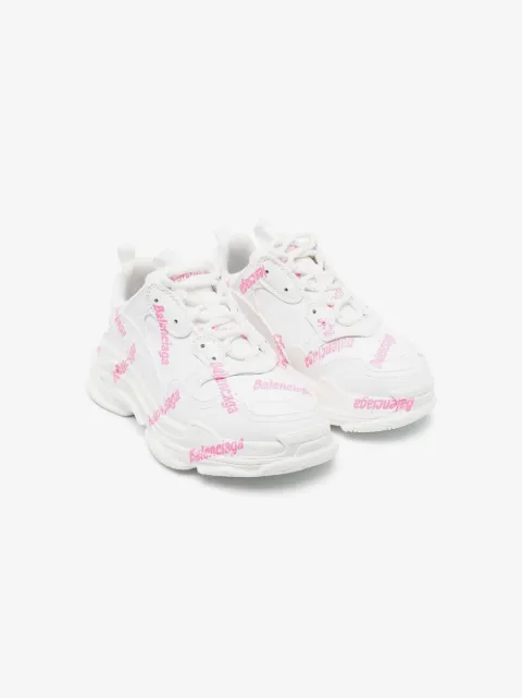 Balenciaga Kids Triple S logo-print sneakers
