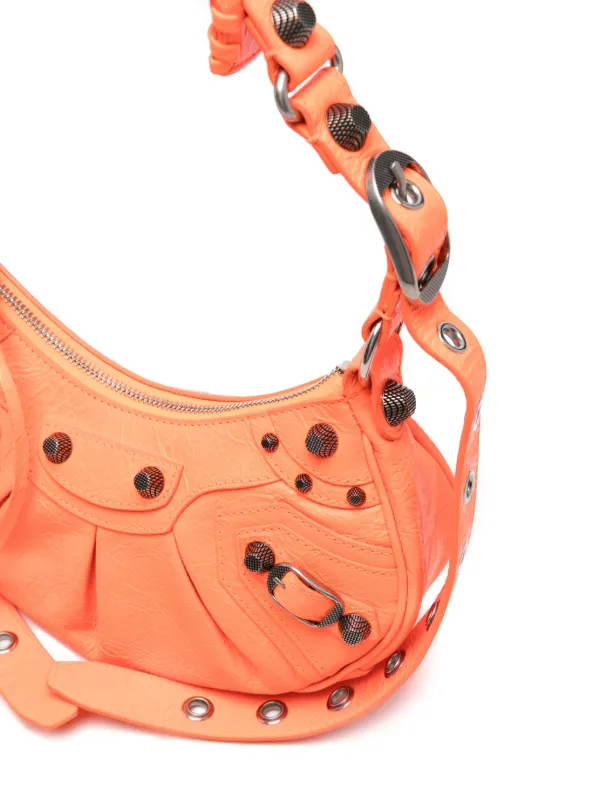 ショルダーバッグ・ポシェット Balenciaga Fluo orange nappa leather Le Cagole XS shoulder b Le Cagole XS leather shoulder bag in orange - Balenciaga