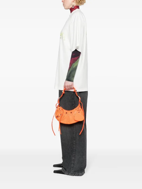 Balenciaga XS Le Cagole Shoulder Bag | Orange | FARFETCH