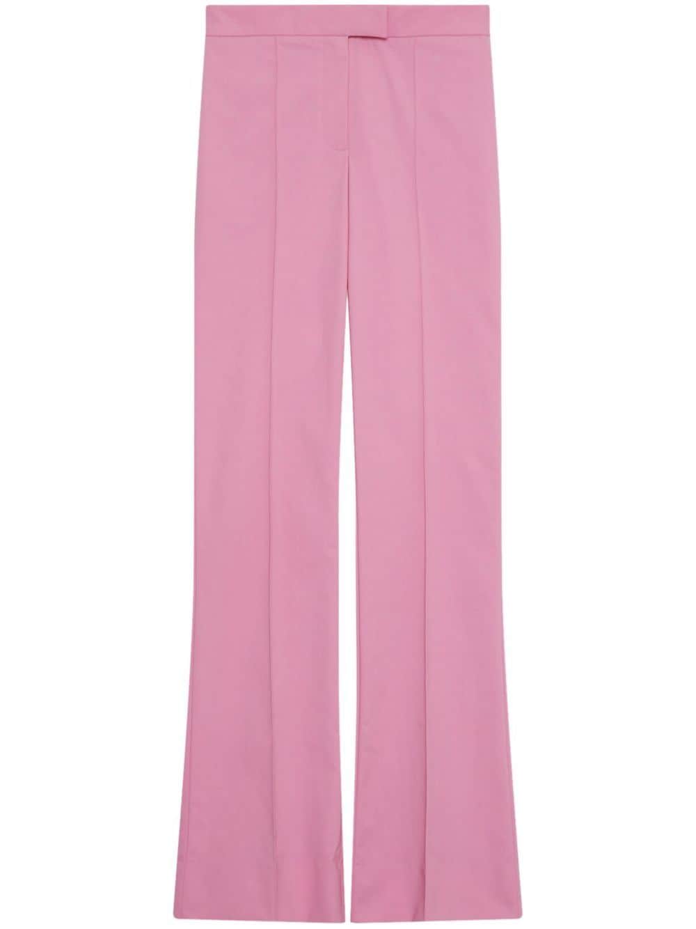 Shop Jonathan Simkhai Carmine Pleat-detail Trousers In Rosa