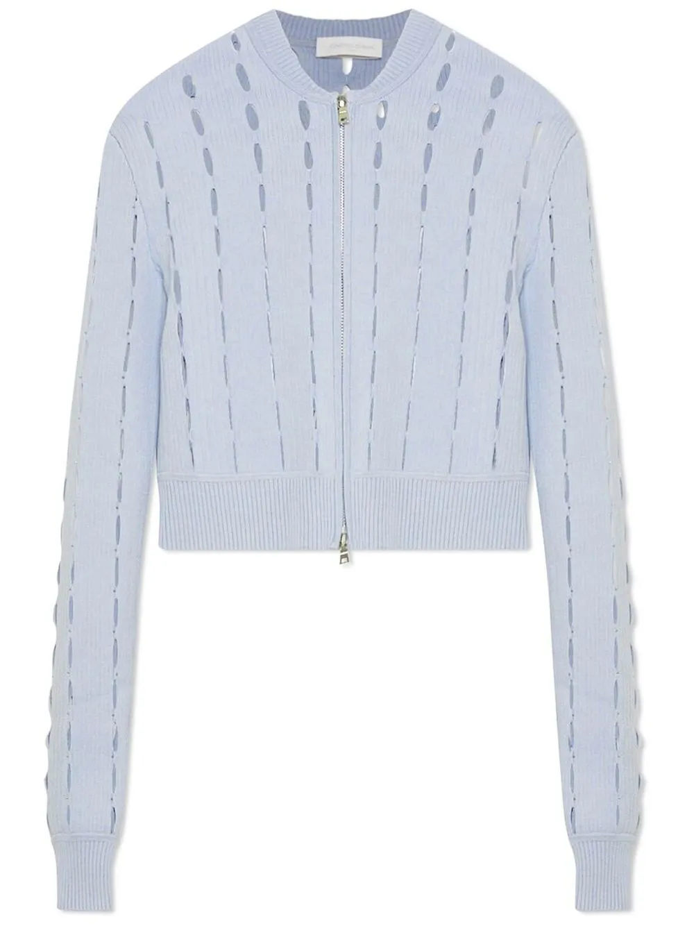 

Simkhai cut-out detail zip-up cardigan - Blue
