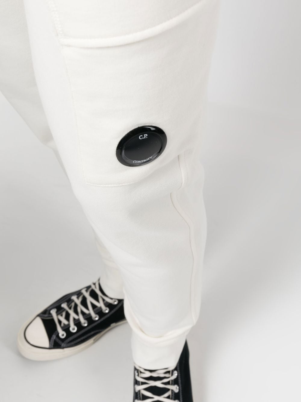 Shop C.p. Company Lens-detail Track Pants In White
