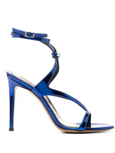 Alexandre Vauthier crystal-embellished leather sandals 