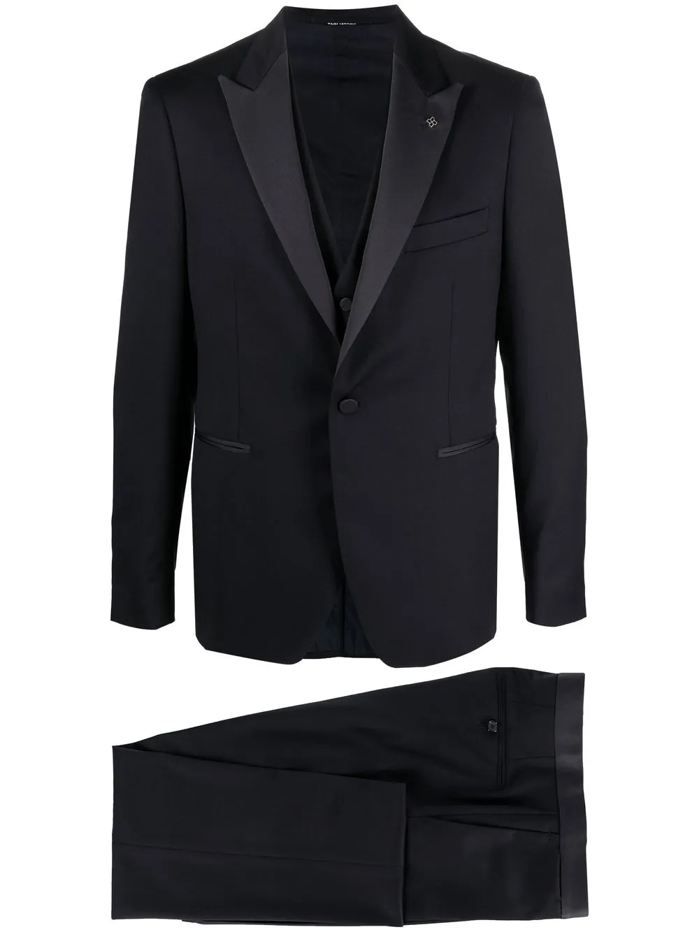 

Tagliatore fitted single-breasted three-piece suit - Blue