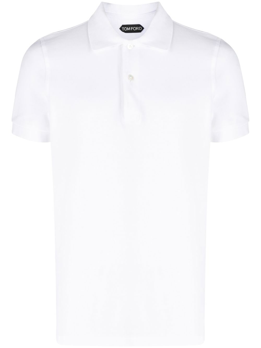 Shop Tom Ford Short-sleeve Polo Shirt In White