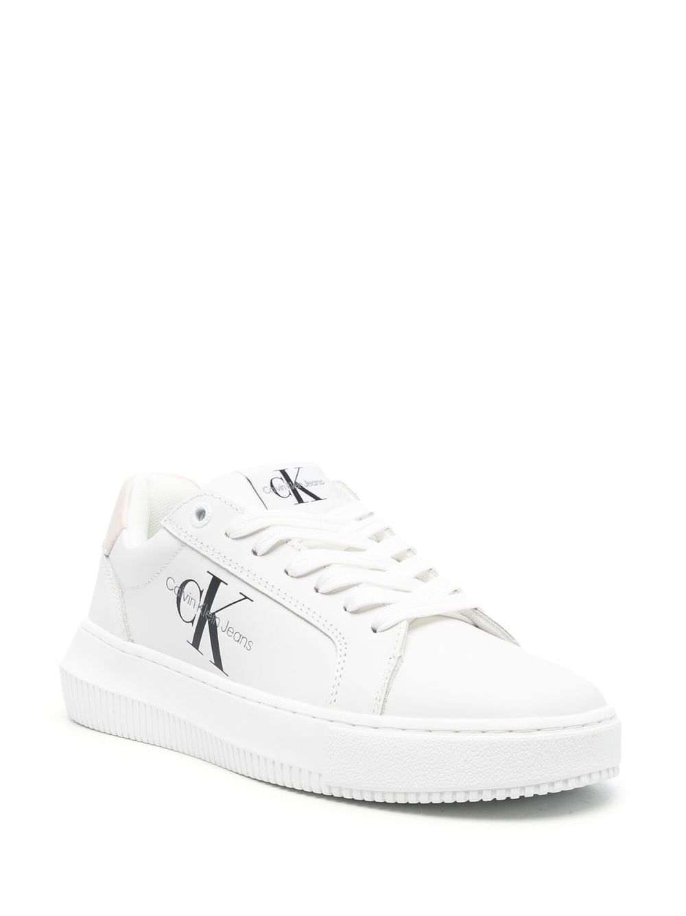 Image 2 of Calvin Klein logo-print lace-up sneakers