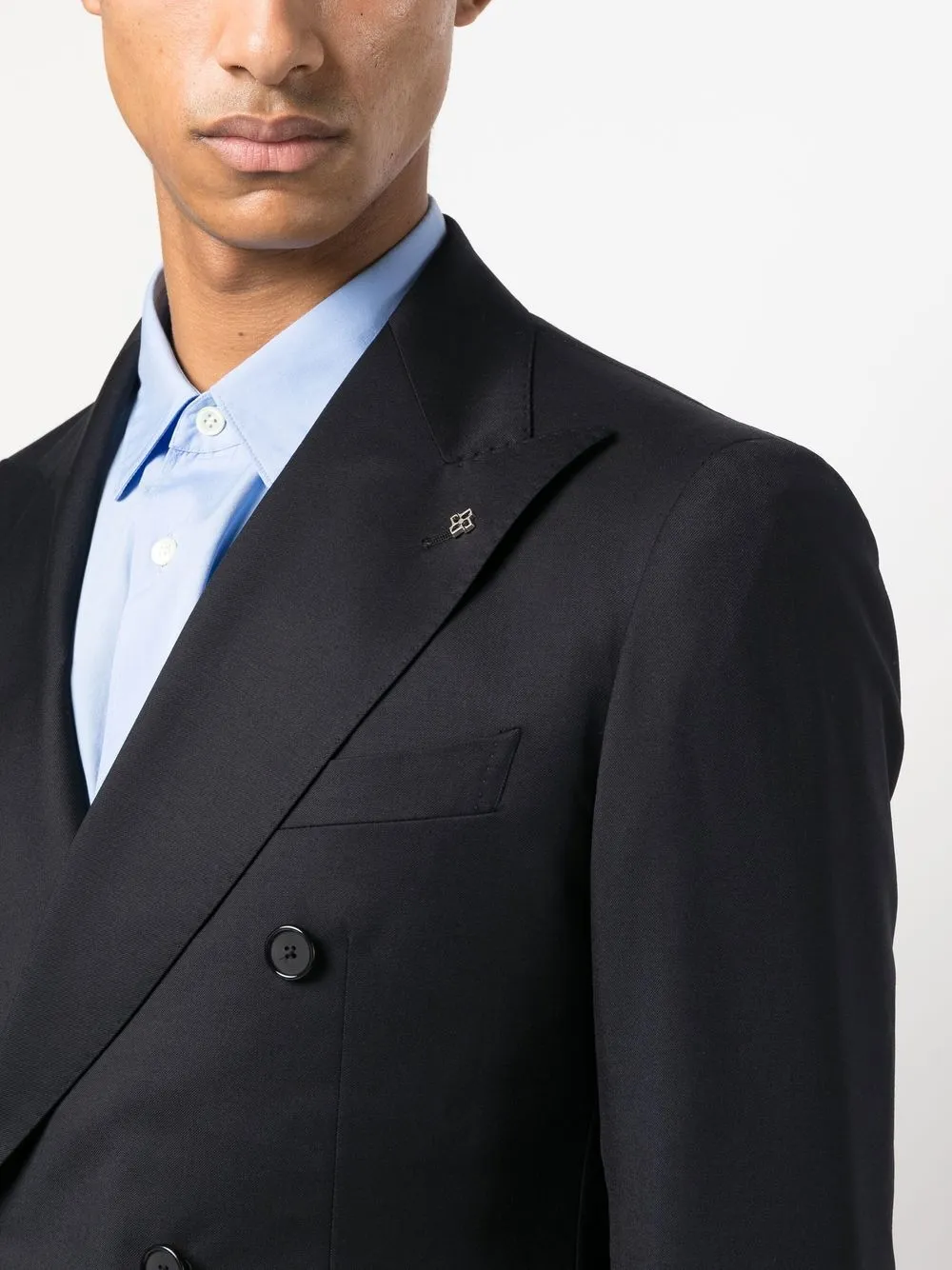 Tagliatore Double-breasted Suit In Blue