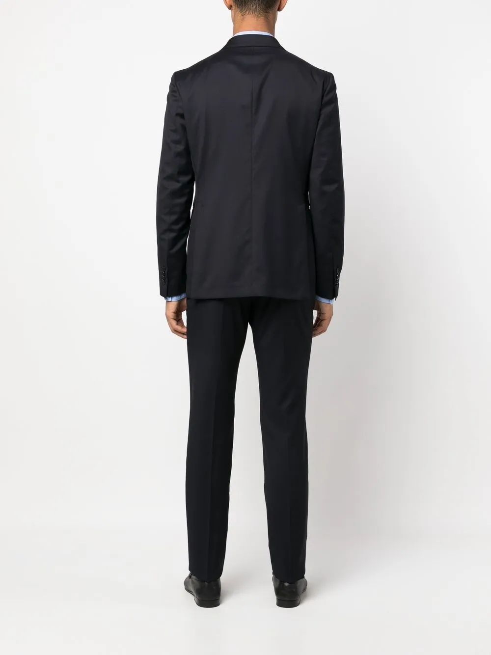 Tagliatore Double-breasted Suit In Blue