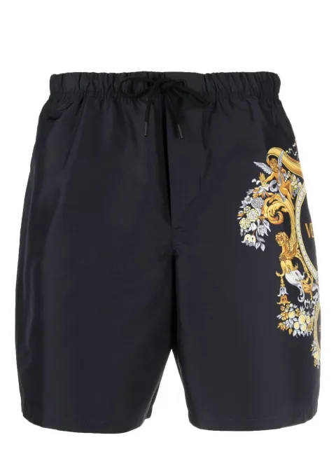 Versace logo-print swim shorts