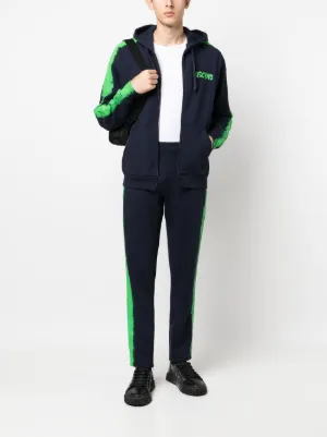 Pantalon De Jogging Moschino Couture, Blanc, Logo éclaboussure, Taille 36, Neuf Avec étiquettes