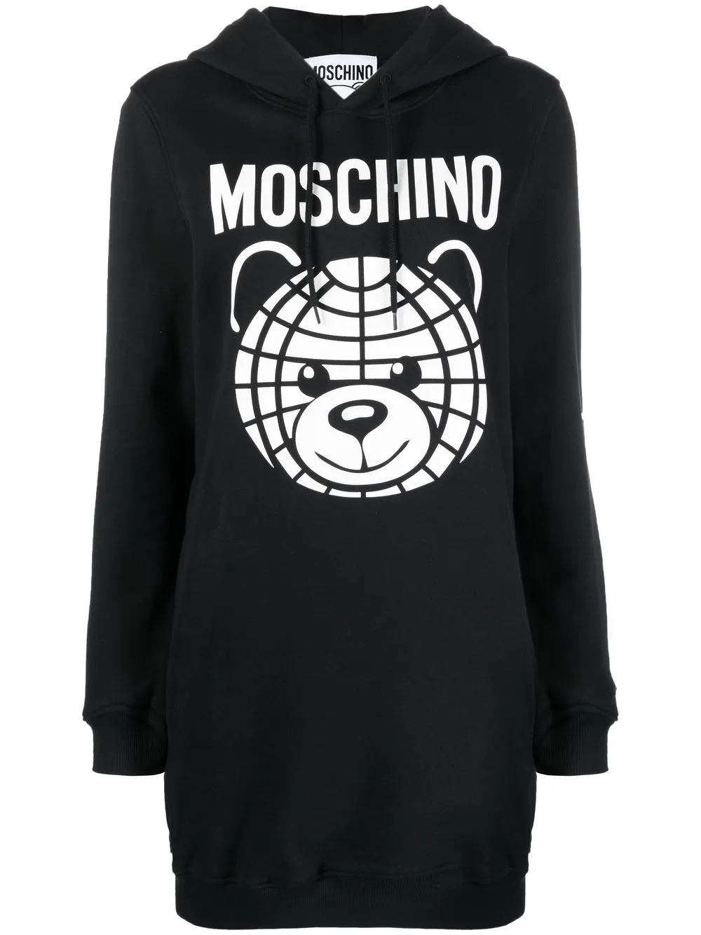 

Moschino Teddy Bear motif hoodie dress - Black