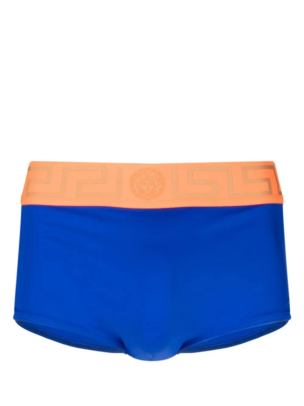 

Versace Greca-waistband swim briefs - Blue