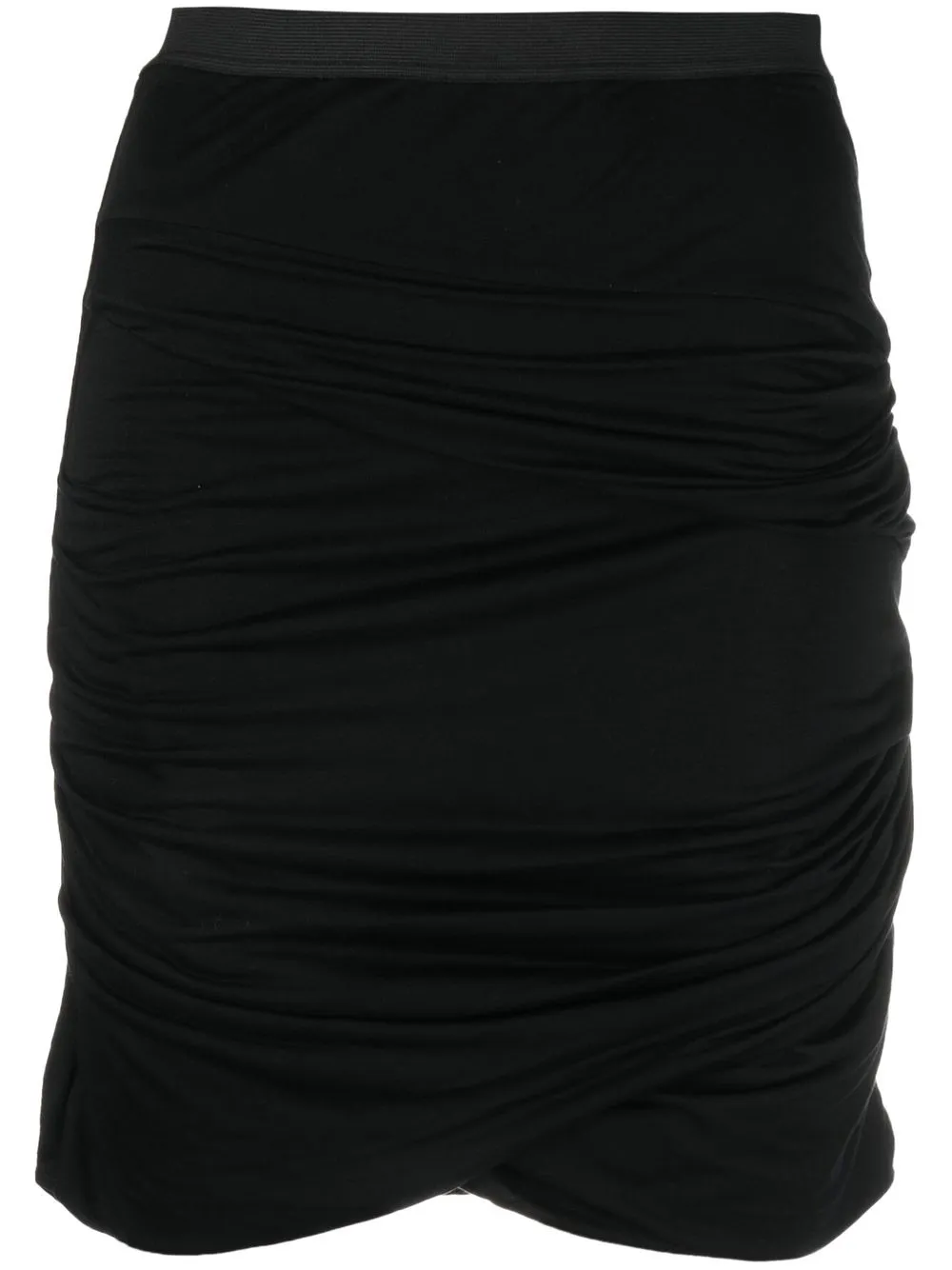 

IRO ruched lyocel skirt - Black