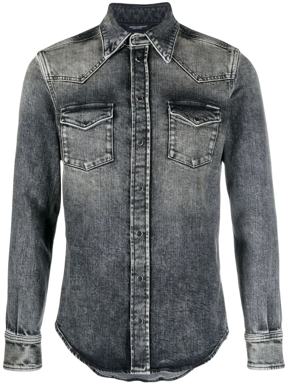 

Dolce & Gabbana faded denim shirt - Black