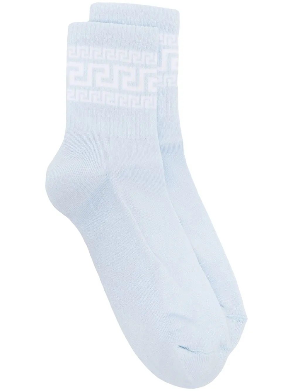 

Versace La Greca ribbed ankle socks - Blue