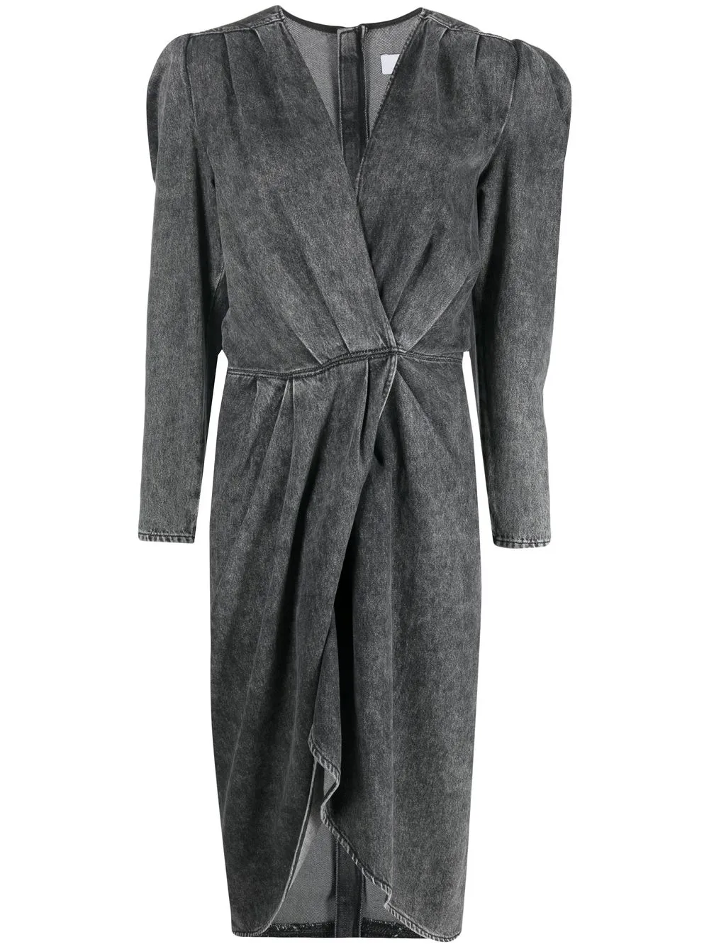 

IRO vestido midi con mangas farol - Gris