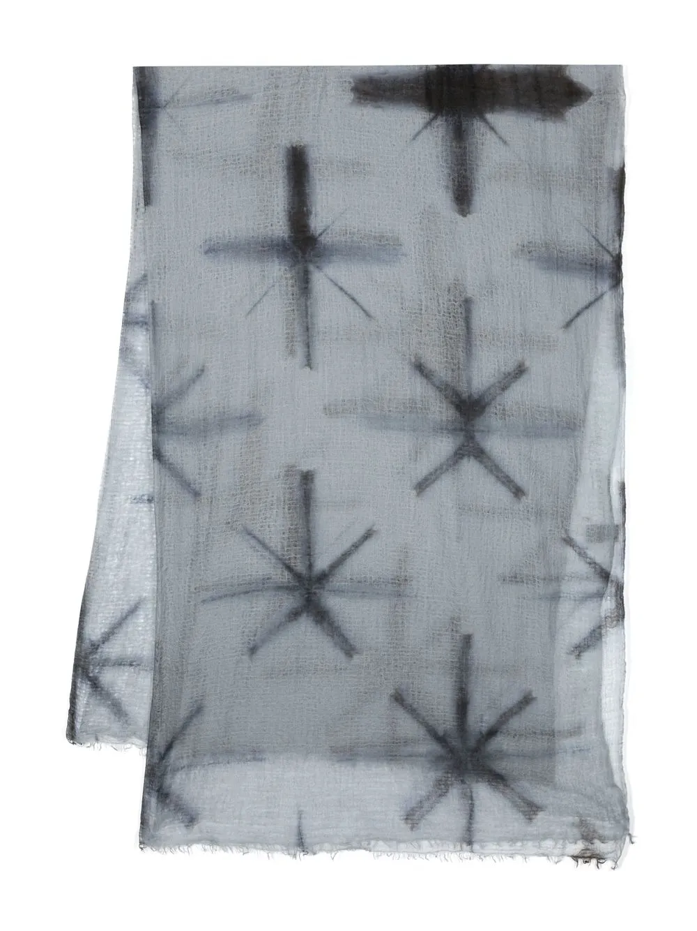 

Suzusan frayed cashmere scarf - Grey