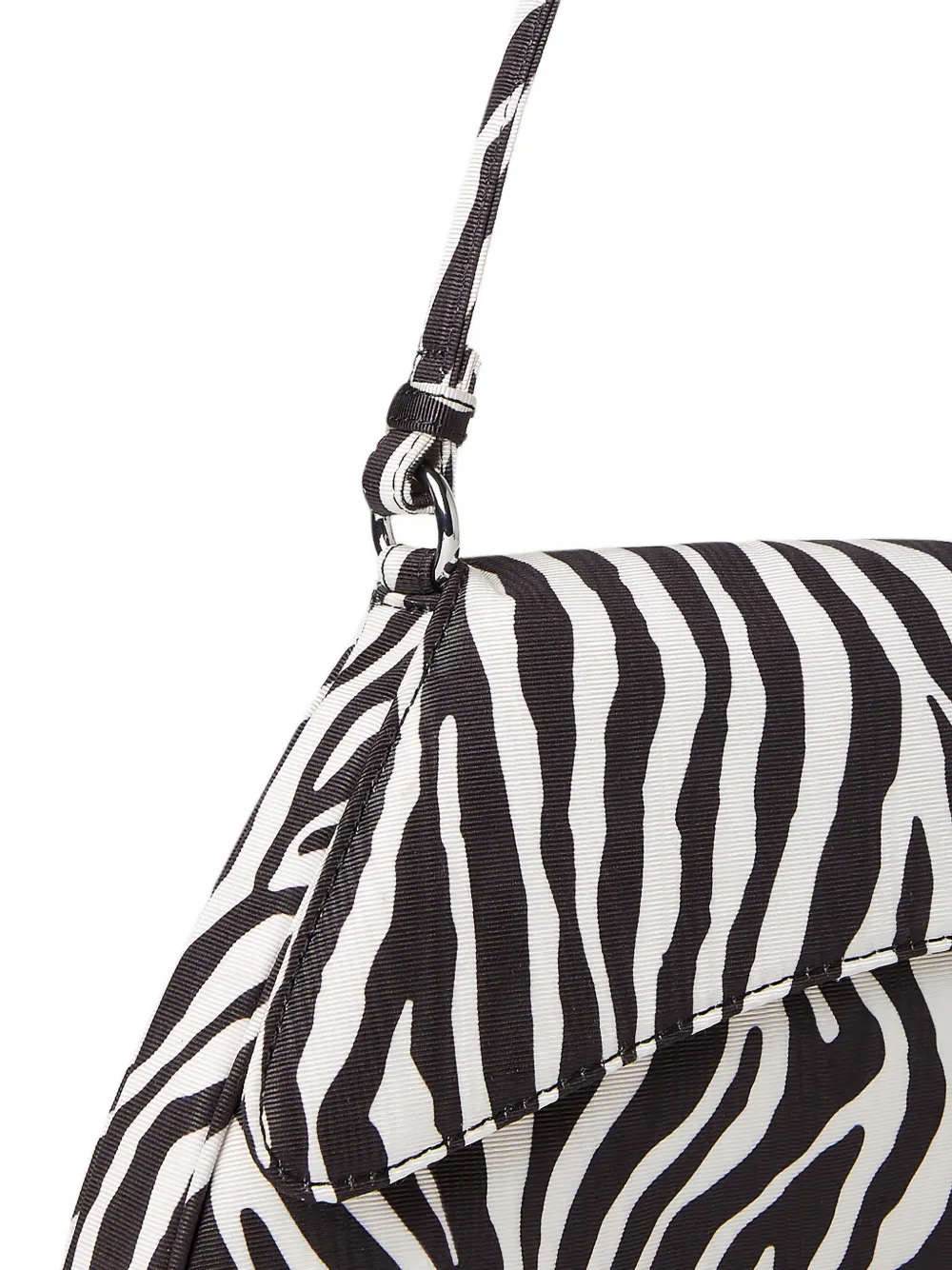 Simon Miller Schoudertas met zebraprint en handgreep Zwart