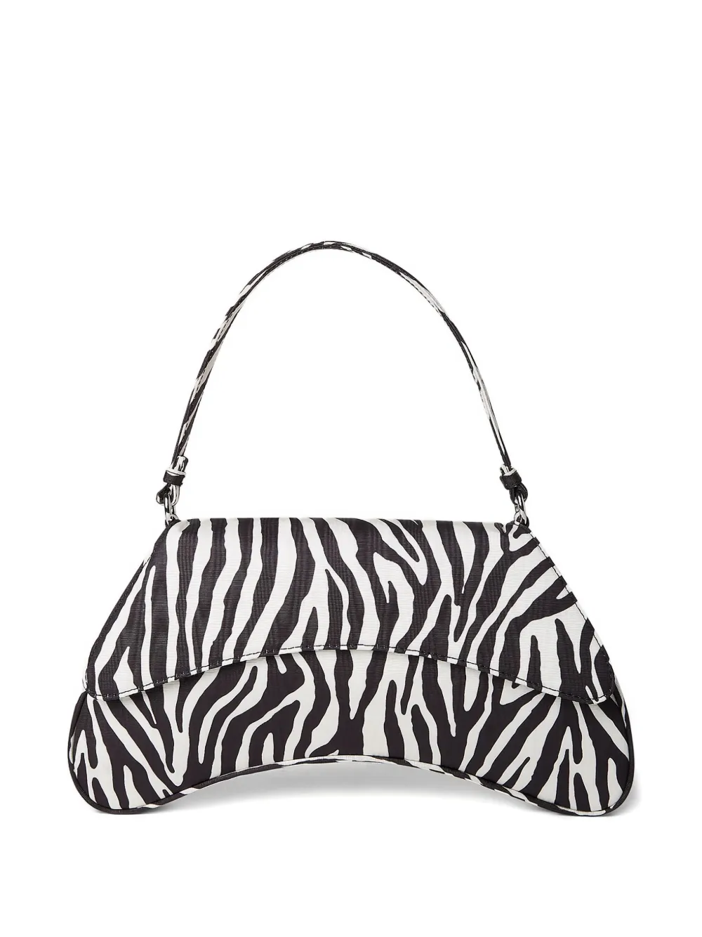Simon Miller Schoudertas met zebraprint en handgreep Zwart