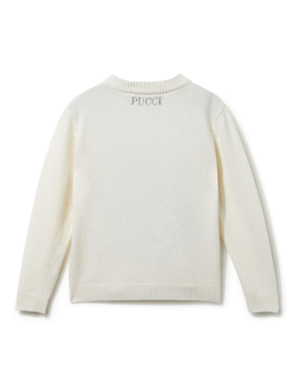 PUCCI Junior Pesci-embroidered jumper - Wit