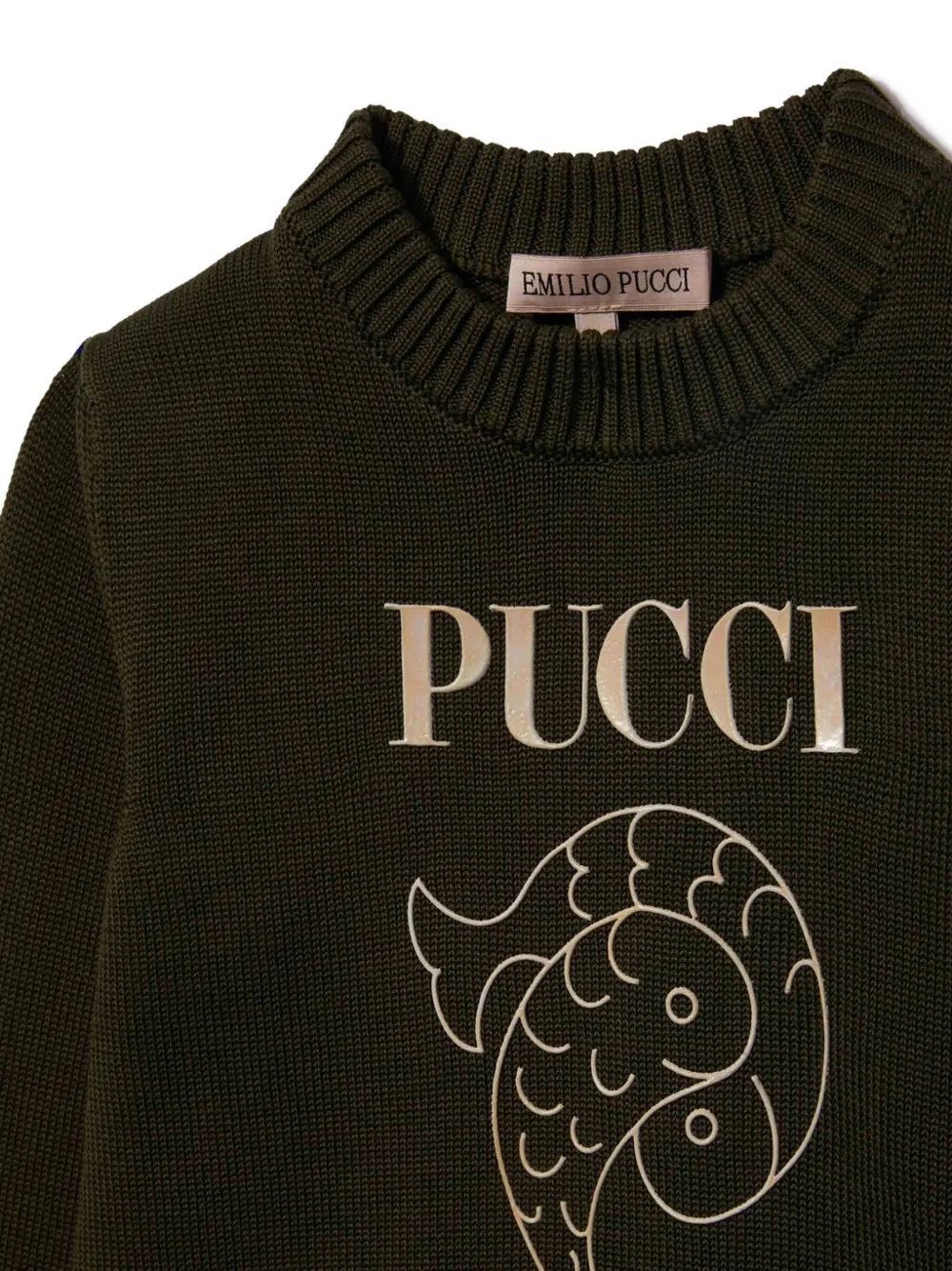 PUCCI Junior Trui met print Groen