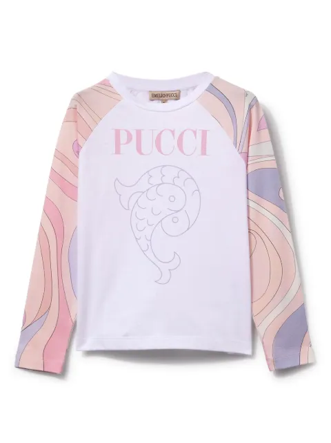 PUCCI Junior Marmo-print T-shirt