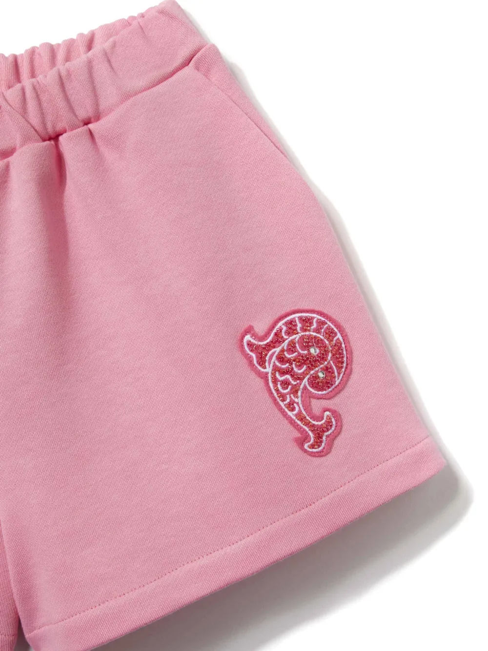 Shop Pucci Junior Pesci-appliqué Shorts In Pink