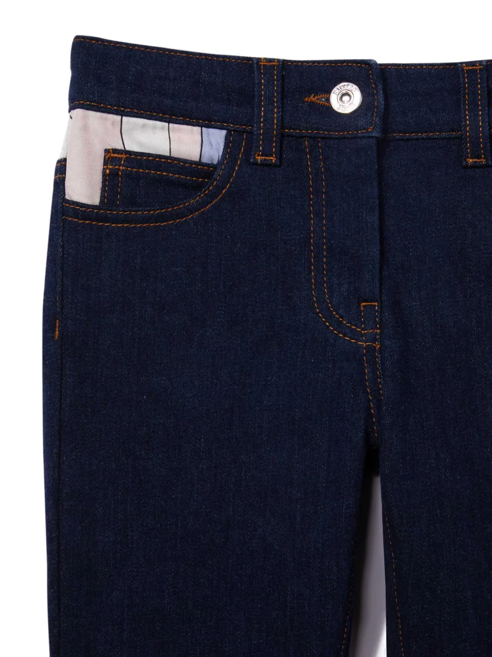 PUCCI Junior Broek met Marmo afwerking Blauw