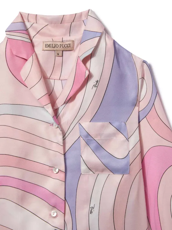 EMILIO PUCCI ストライプ バルーンシャツ EMILIO PUCCI ストライプ バルーンシャツ