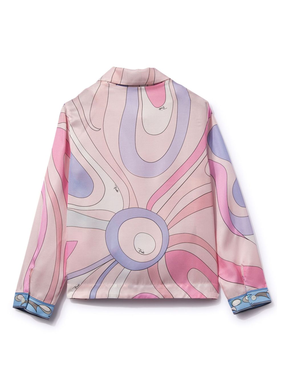 PUCCI Junior Marmo-print long-sleeve shirt - Roze