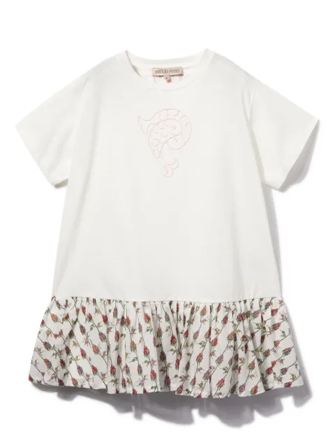 PUCCI Junior fish-emblem short-sleeve dress