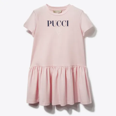 Logo-Print Cotton Dress