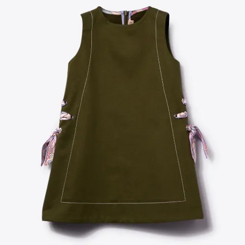 Pesci-Print Cotton Dress