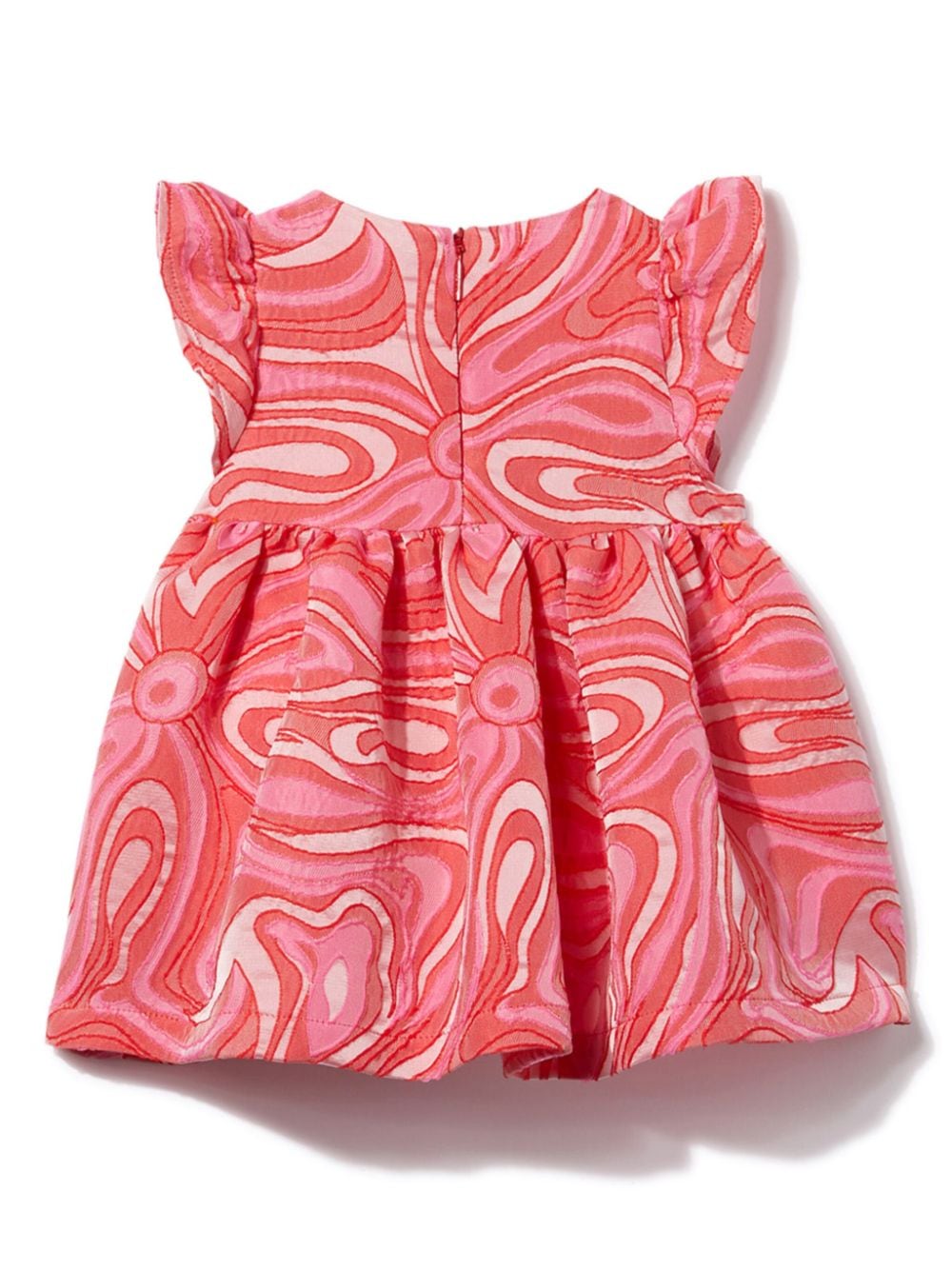 PUCCI Junior Marmo-jacquard sleeveless dress - Rood