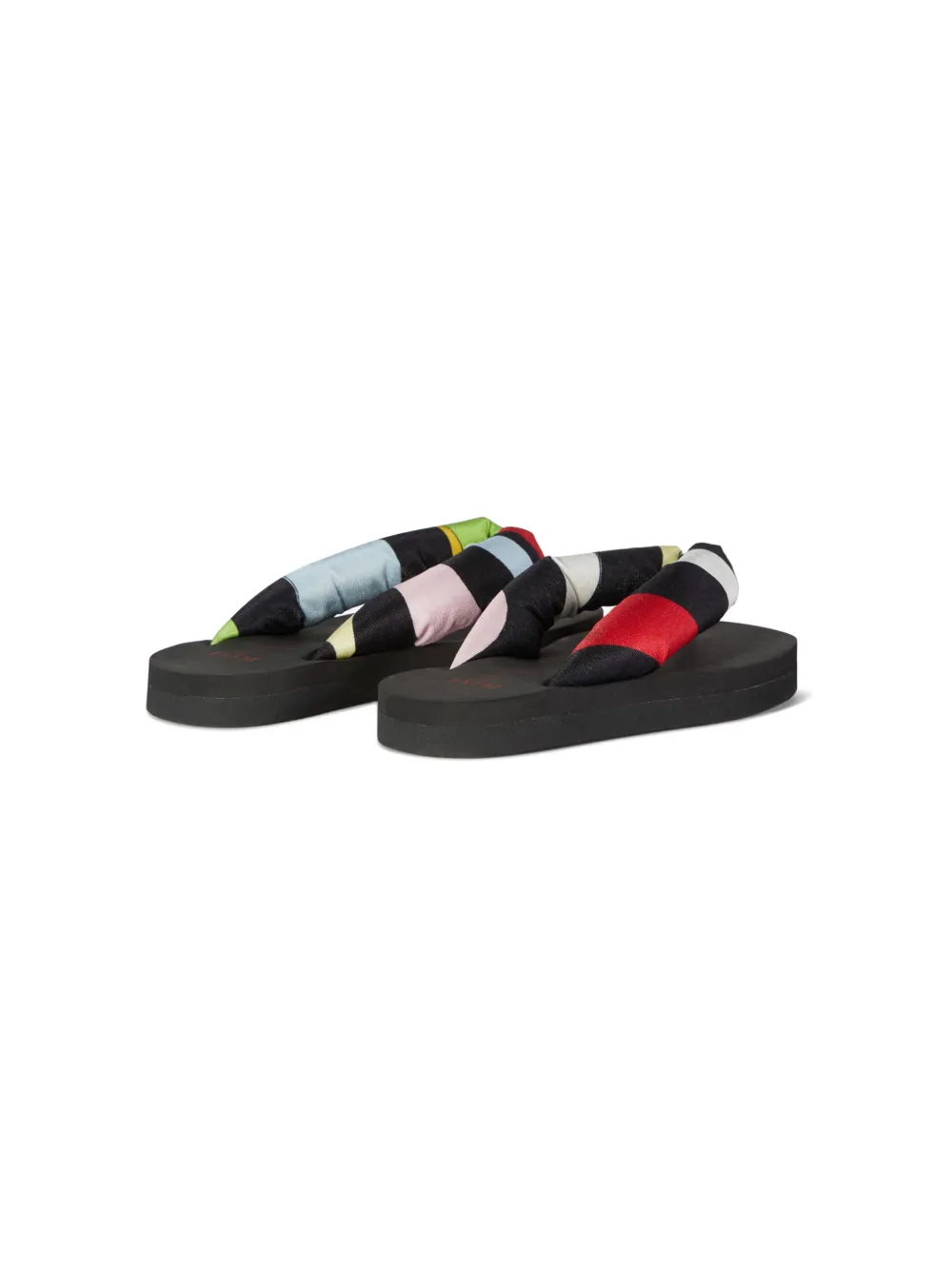 PUCCI Junior open-toe thong sandals Black