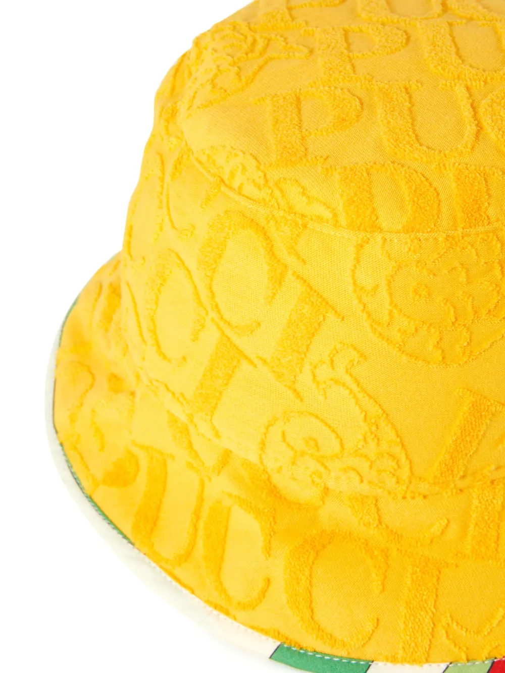 PUCCI Junior Vissershoed met logo-jacquard Geel