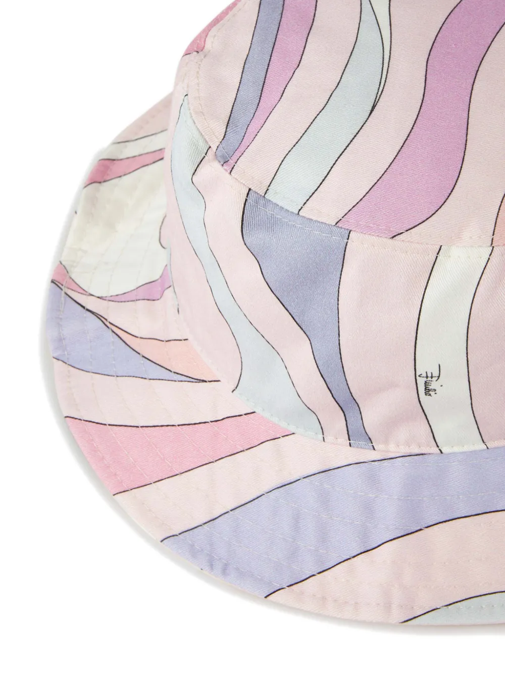 PUCCI Junior Zonnehoed met Marmo print Roze
