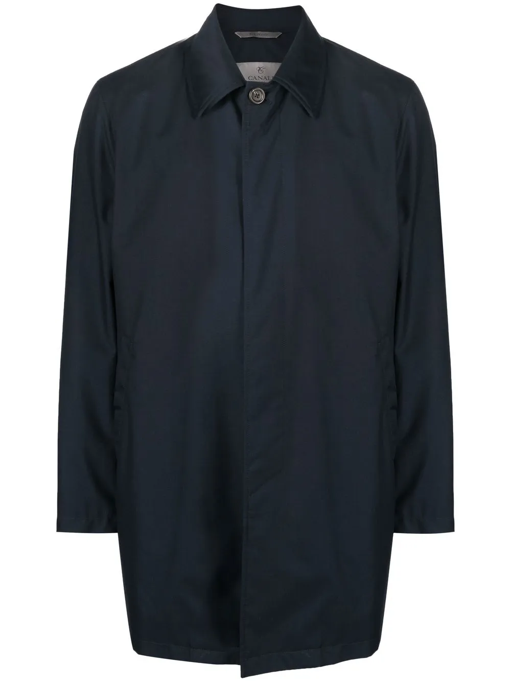 

Canali concealed-fastening shirt jacket - Blue