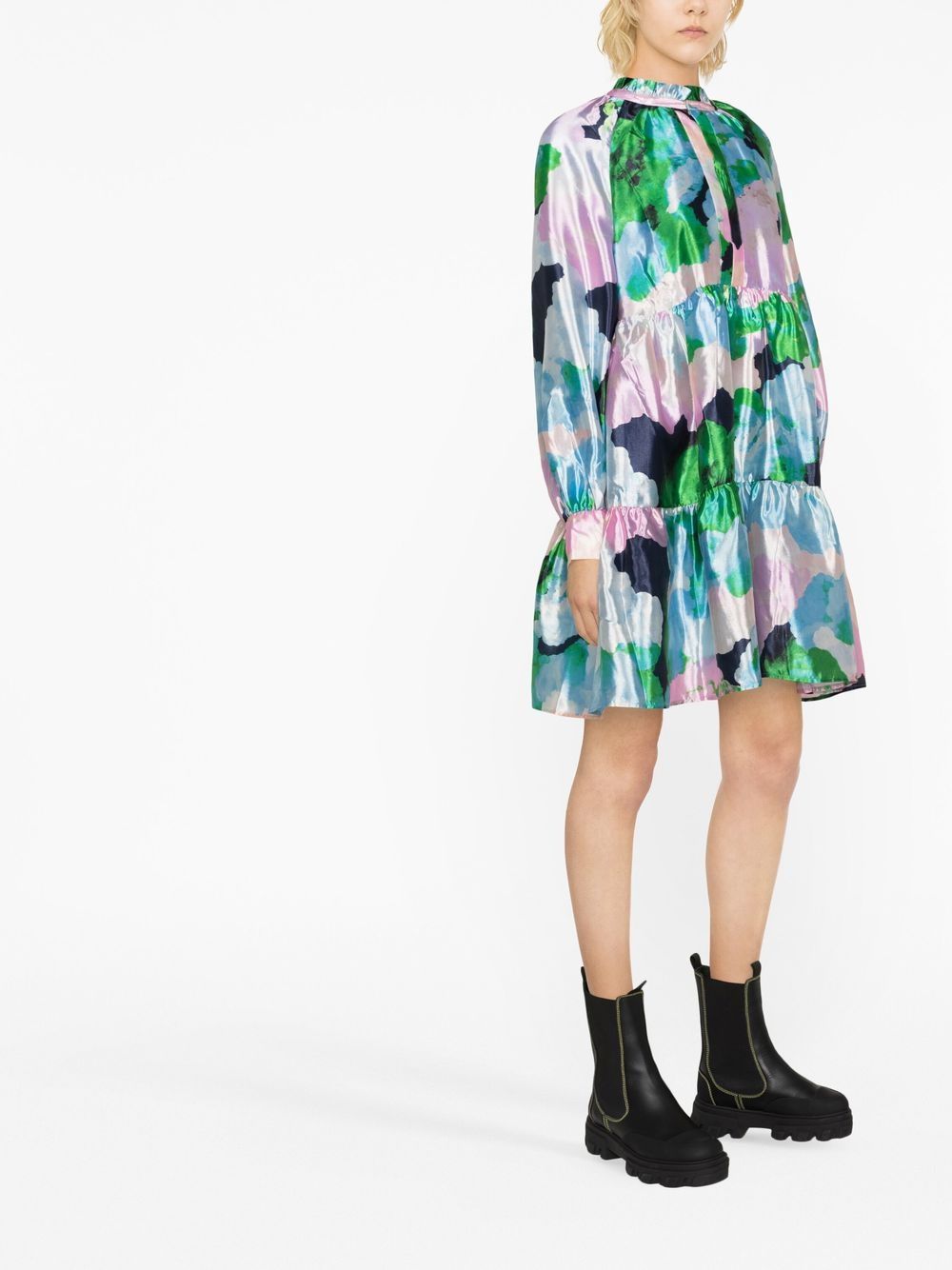 Stine Goya Jasmine Clouds Dress In Multi | ModeSens