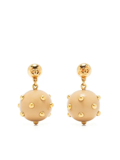 CHANEL Pre-Owned 2000 ball dangle earrings