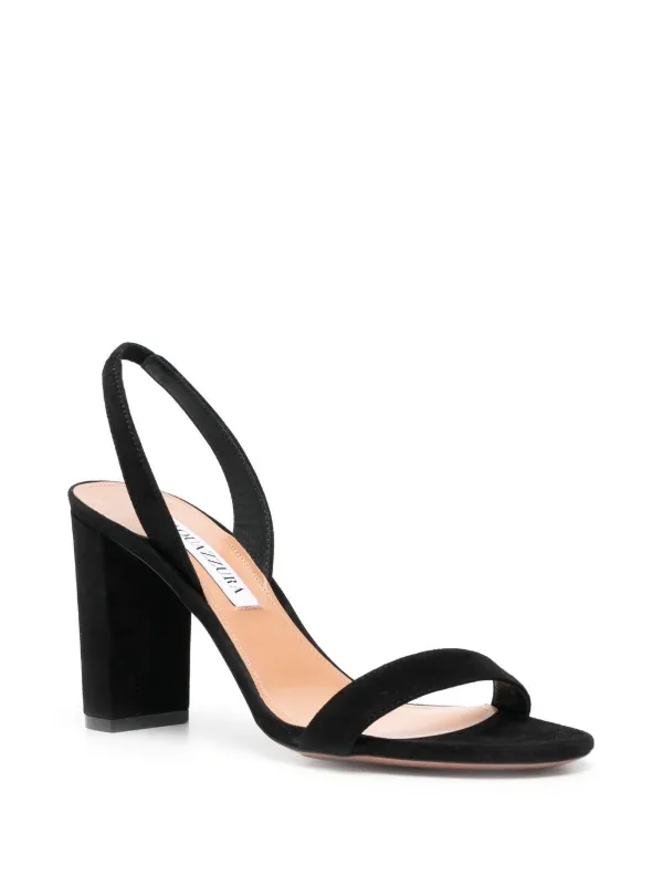 Aquazzura スエードサンダル | ブラック | FARFETCH JP