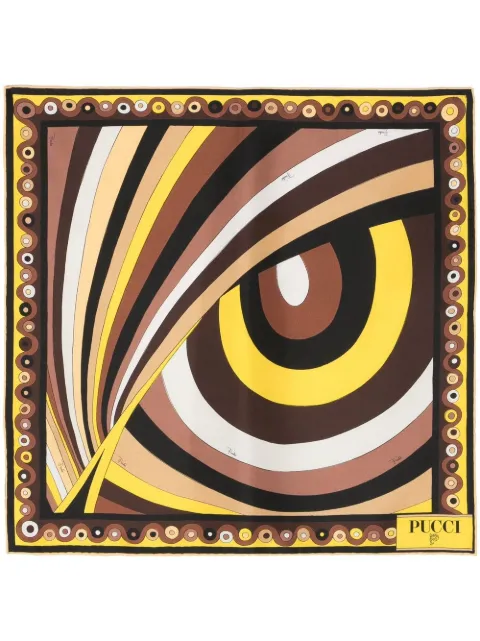PUCCI Iride-print small silk-twill scarf