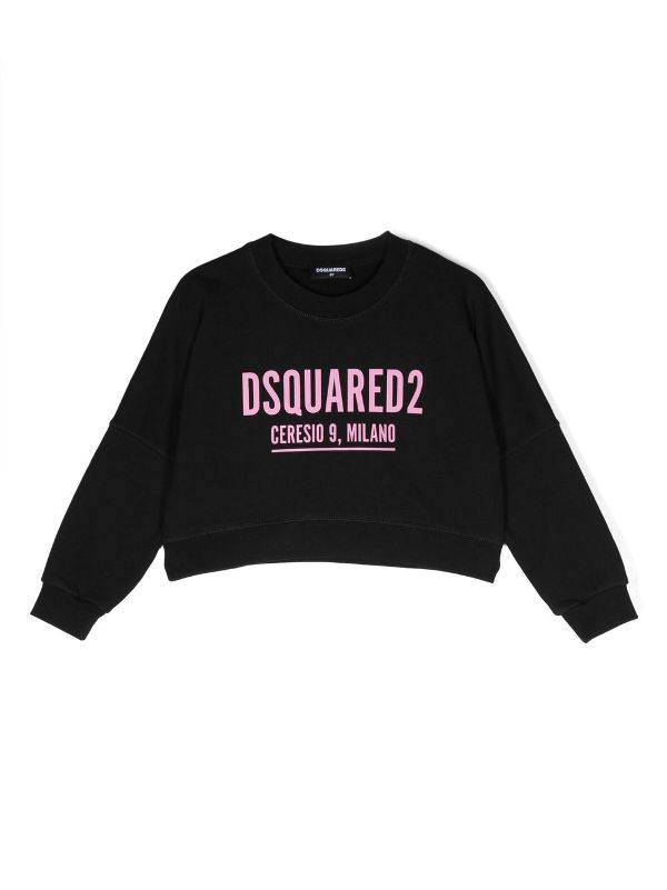 Dsquared2 Kids ディースクエアード・キッズ クロップド スウェット 