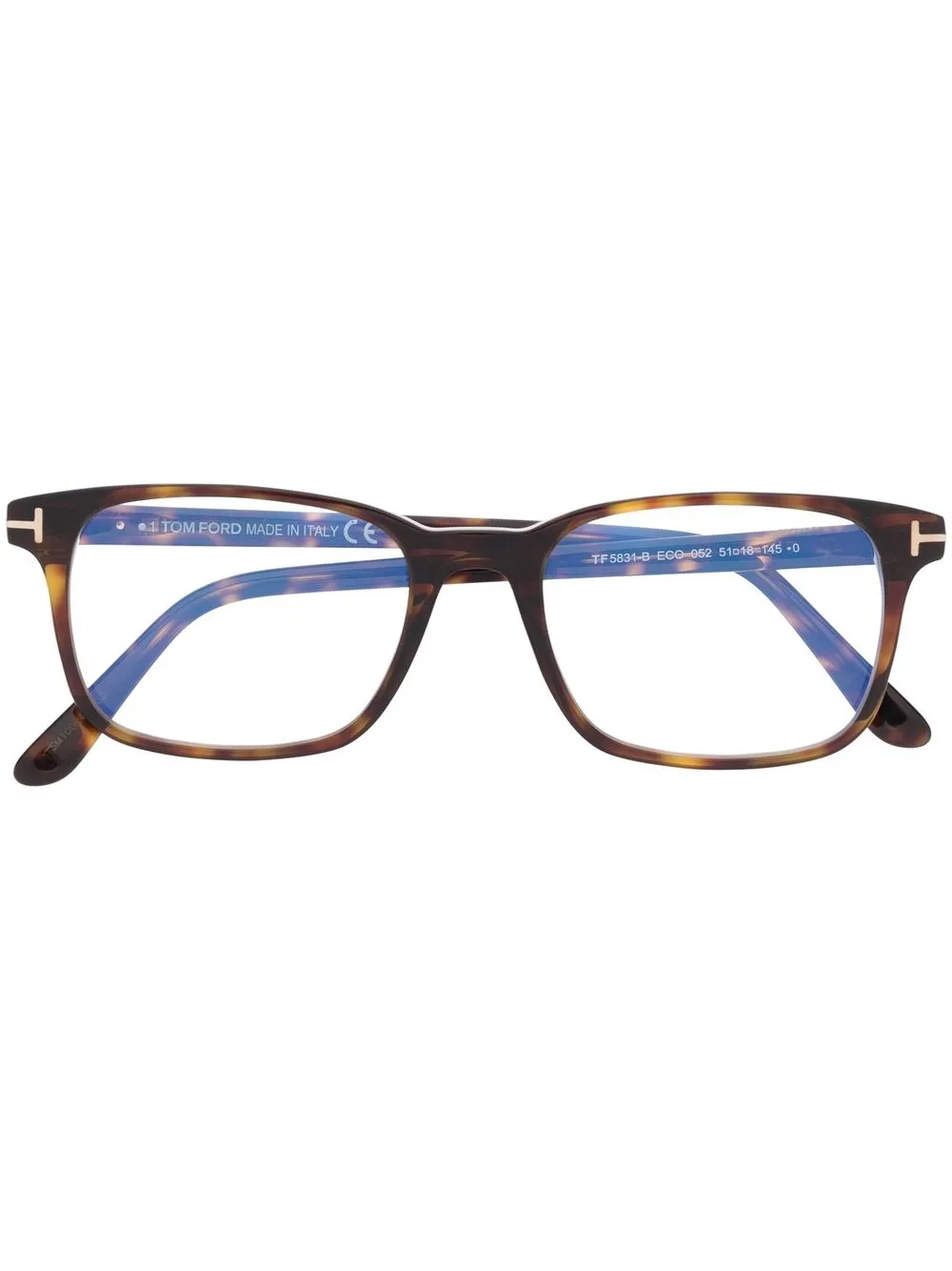 

TOM FORD Eyewear lentes con armazón cuadrada - Marrón