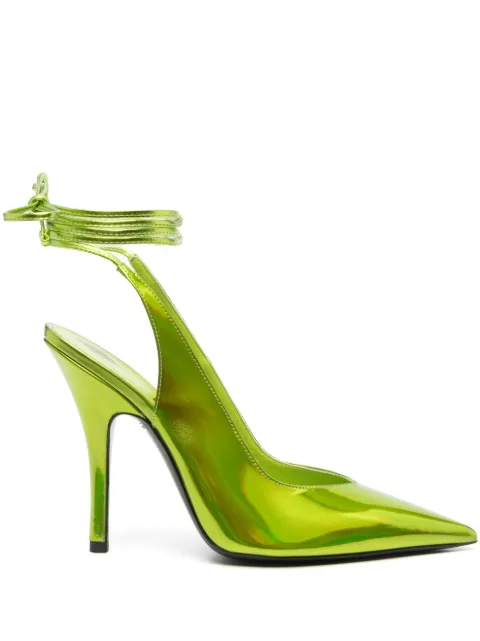 The Attico Venus holographic-effect 105mm pumps